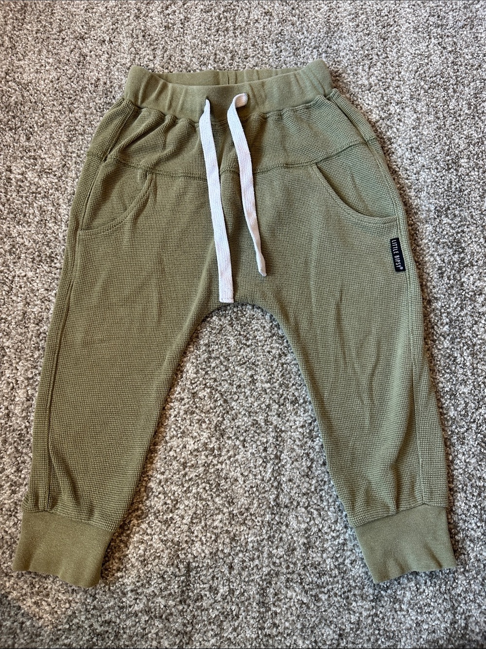 Little Bipsy waffle joggers